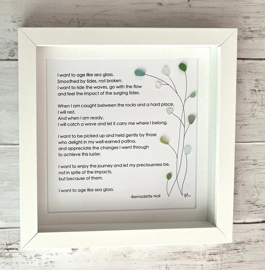 Age Like Sea Glass Poem - multi